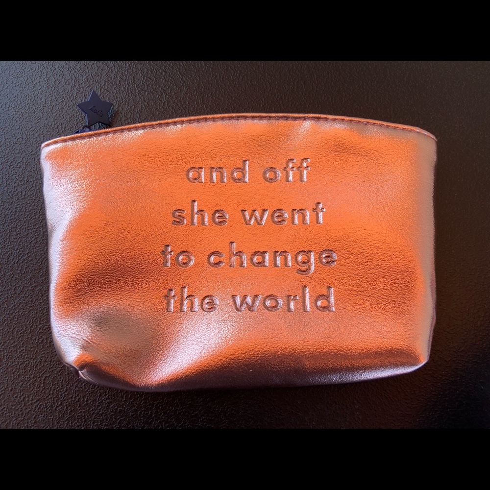 Ipsy Make Up Bag “and off she went to change the world”